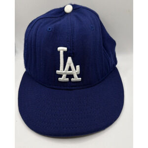 La Dodgers New Era 59fifty Hat Cap 7 3/8 Authentic Collection Made in USA